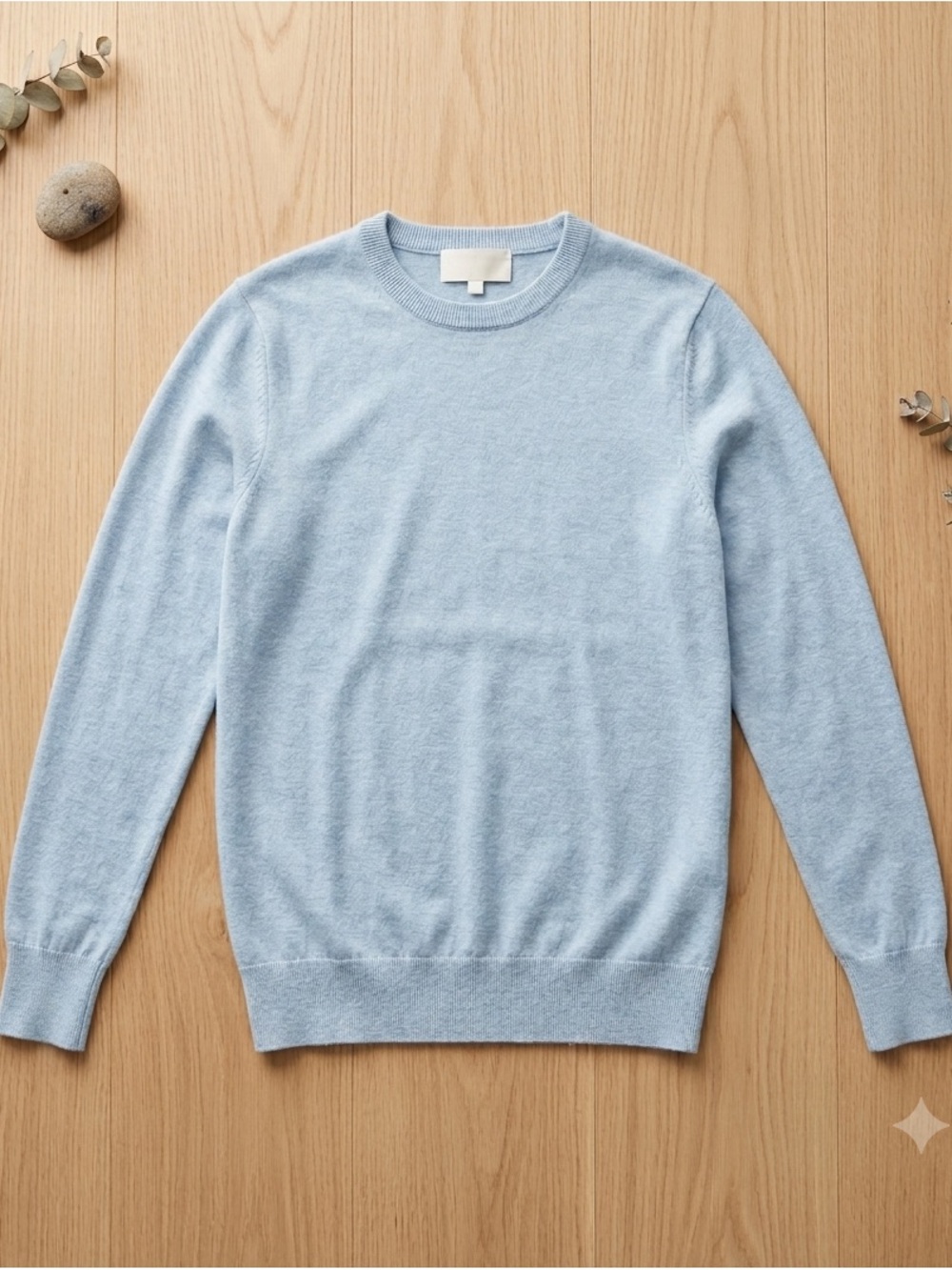 A new day size XS woman’s light blue crew neck sweater like new excellent
